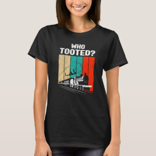 Wer die sonnige Eisenbahn für Männer-Frauen gefahr T-Shirt