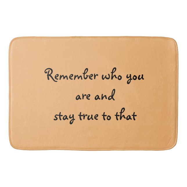 Wer du bist badematte (Vorderseite)