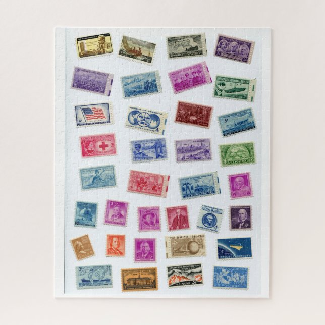 Wer ein Challenge Briefmarke Jigsaw Puzzle Will (Vertikal)