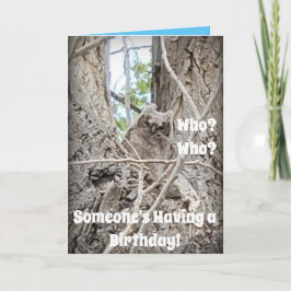 Wer eine Geburtstagskugel in Bäumen hat Karte