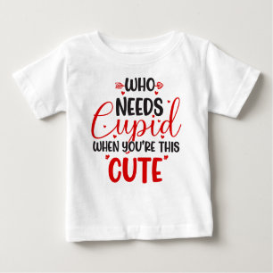 Wer einen Cupid Valentine's Day Baby T - Shirt bra
