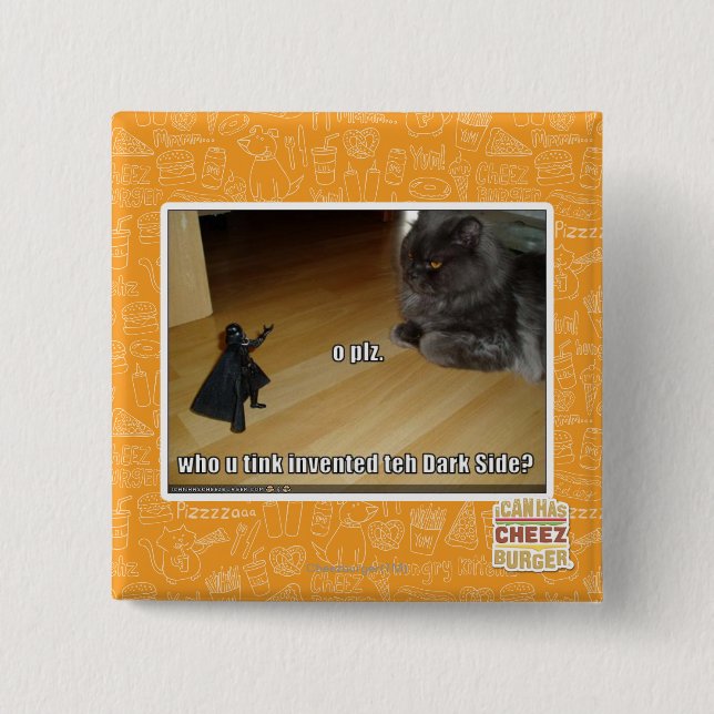 Wer erfand die dunkle Seite? Button (Vorderseite)