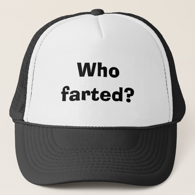 Wer farted? truckerkappe (Vorderseite)