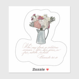 Wer findet eine tugendhafte Frau? Aufkleber