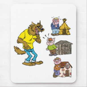 Wer fürchtet den Big Bully Wolf? Mousepad