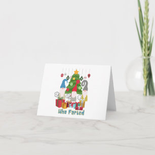 Wer furzte Weihnachtselfen Karte