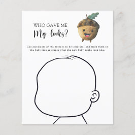 Wer gab mir mein Aussehen-Baby-Duschspiel?