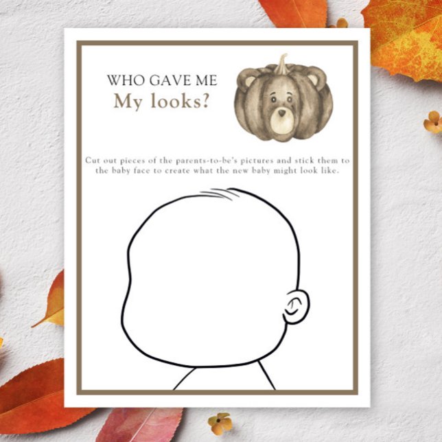 Wer gab mir mein Aussehen-Baby-Duschspiel? (Von Creator hochgeladen)