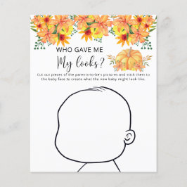 Wer gab mir mein Aussehen-Baby-Duschspiel?