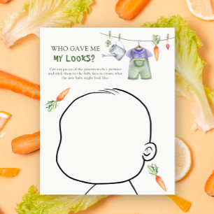 Wer gab mir mein Aussehen VEGGIE Baby Duschspiel