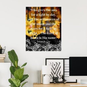 Wer gibt die Sonne als Licht am Tag Poster
