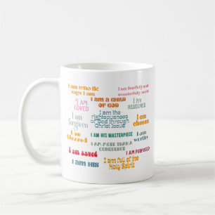 Wer Gott sagt, ich bin Affirmation Tasse