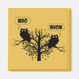 Wer Grammar Owls English Style Spaß Magnet