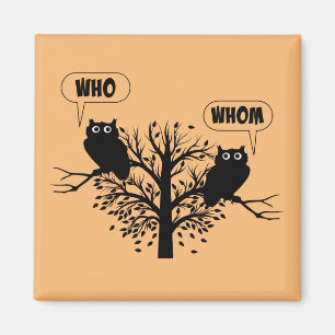 Wer Grammar Owls English Style Spaß Magnet