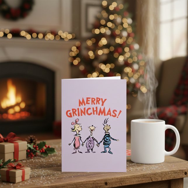 Wer hält Händchen Fröhliche Grinchmas Karte (Von Creator hochgeladen)