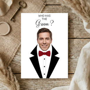 Wer hat das Groom Scratch Off Game Brautparty T Dankeskarte