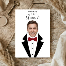 Wer hat das Groom Scratch Off Game Bridal Shower T Dankeskarte
