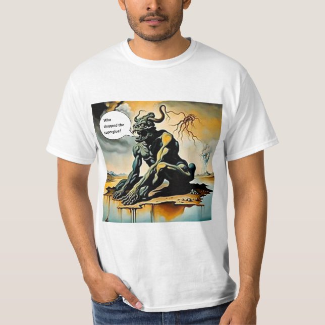 Wer hat den Sekundenkleber fallen lassen T-Shirt (Vorderseite)