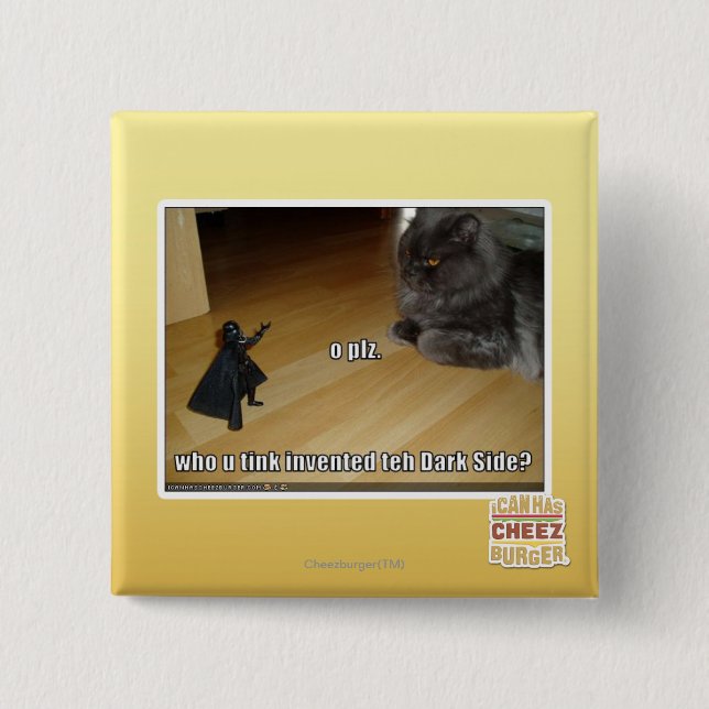Wer hat die dunkle Seite erfunden? Button (Vorderseite)