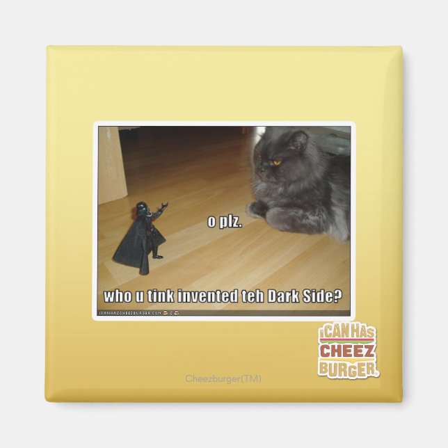 Wer hat die dunkle Seite erfunden? Magnet (Vorne)