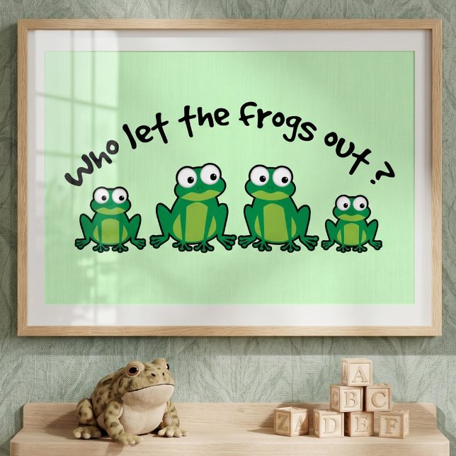 Wer hat die Frösche Gelassen? Poster (Von Creator hochgeladen)