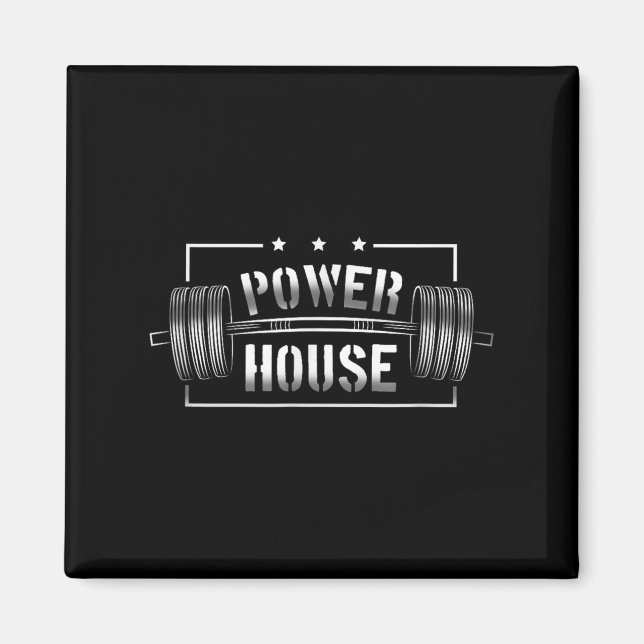 Wer House Gym Motivation Bold Statement  Magnet (Vorne)