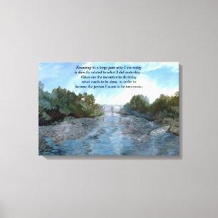 Wer ich heute bin Inspiration Leinwanddruck