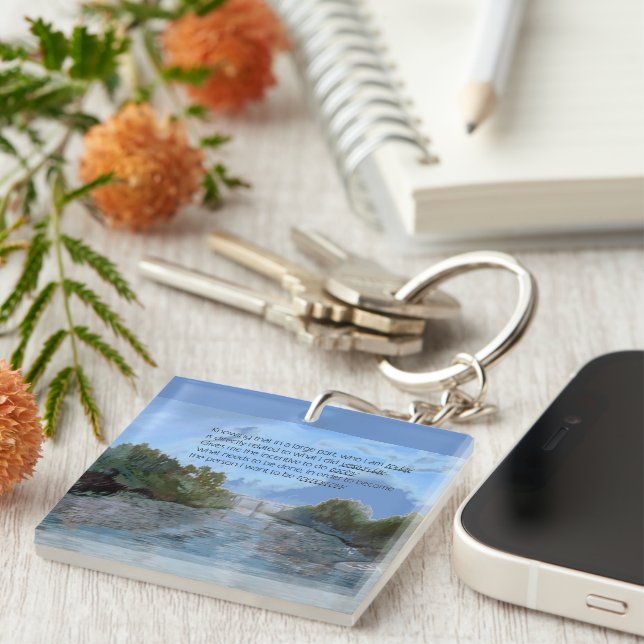 Wer ich heute bin Inspiration Schlüsselanhänger (Vorderseite rechts)