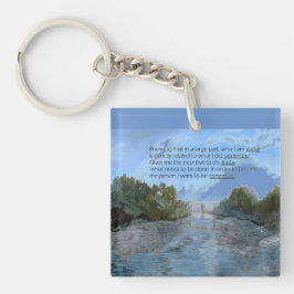 Wer ich heute bin Inspiration Schlüsselanhänger