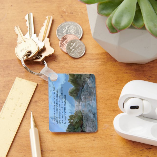 Wer ich heute bin Inspiration Schlüsselanhänger (Schreibtisch)