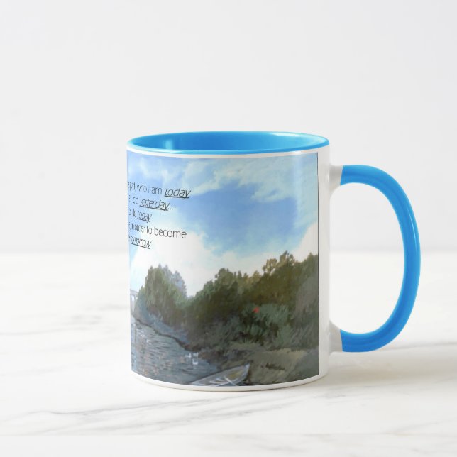 Wer ich heute bin Inspiration Tasse (Rechts)