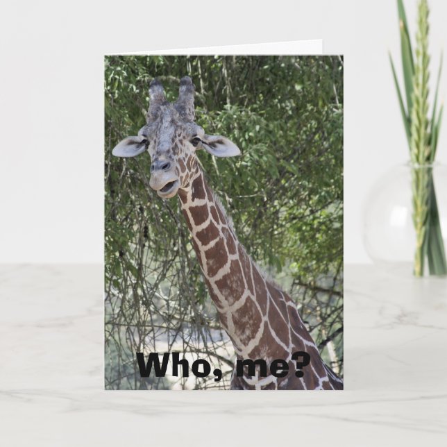 Wer, ich? karte (Vorderseite)