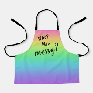 Wer? Ich? Unordentlich? Regenbogen-Kinder-Schürze Schürze