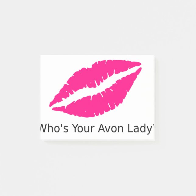 Wer Ihre Avon-Dame Lips ist Post-it Klebezettel (Vorderseite)