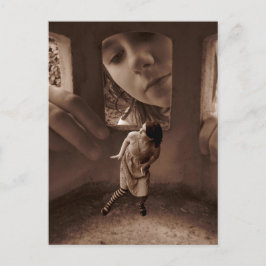 Wer ist da? postkarte