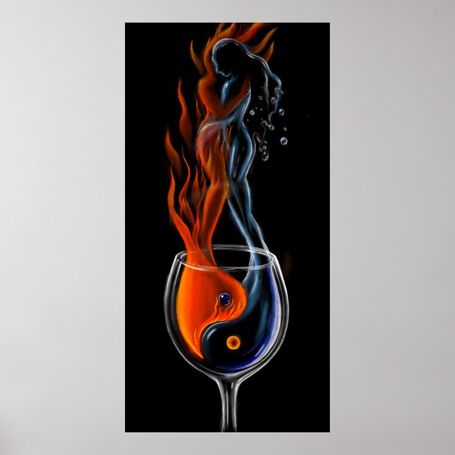 Wer ist das Feuer, der die Eismeere ist? Poster (Vorne)