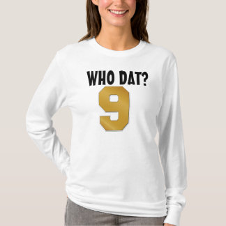 Wer ist das? Nr. 9/Schwarzes Gold T-Shirt