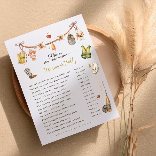 Wer ist das Reel Experte Fishing Baby Shower Game? (Von Creator hochgeladen)