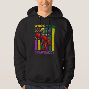Wer ist dein Crawdaddy Crawfish Jester Perlen Mar Hoodie