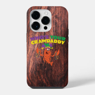 Wer ist dein Crawdaddy Crawfish Mardi Gras Lustig iPhone 14 Pro Hülle
