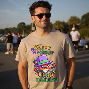 Wer ist dein Crawdaddy Funny Crawdad Crayfish Punn T-Shirt