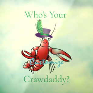 Wer ist dein Crawdaddy? Thunder_Cove Fensteraufkleber