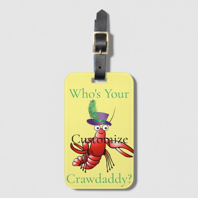 Wer ist dein Crawdaddy? Thunder_Cove Gepäckanhänger (Vorderseite Vertikal)