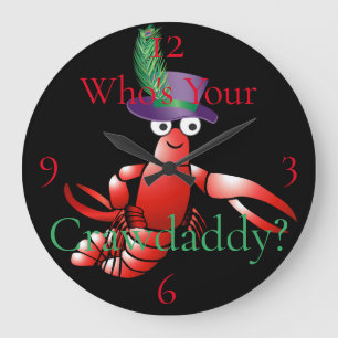 Wer ist dein Crawdaddy? Thunder_Cove Große Wanduhr