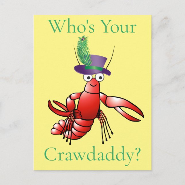 Wer ist dein Crawdaddy? Thunder_Cove Postkarte (Vorderseite)