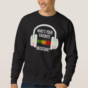 Wer ist dein Lieblingsmusiker-Eisbrecher-Headphone Sweatshirt
