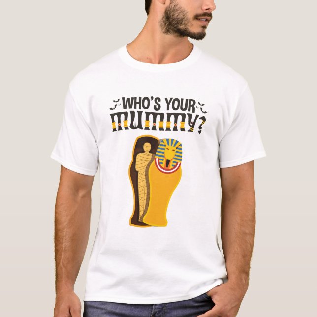 Wer ist dein Mama Funny Old Ägypten T-Shirt (Vorderseite)