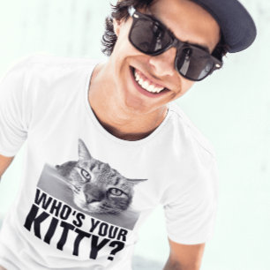 WER IST DEINE KÜCHE? FUNNY CAT T - SHIRT