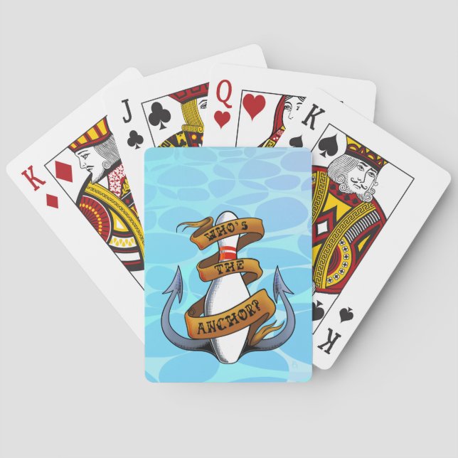 Wer ist der Anker? Spielkarten (Rückseite)