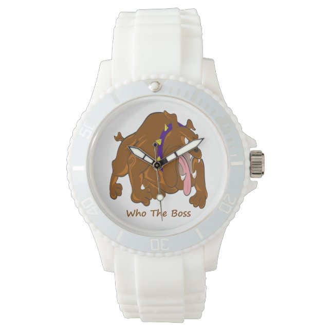 Wer ist der Boss? Armbanduhr (Vorderseite)